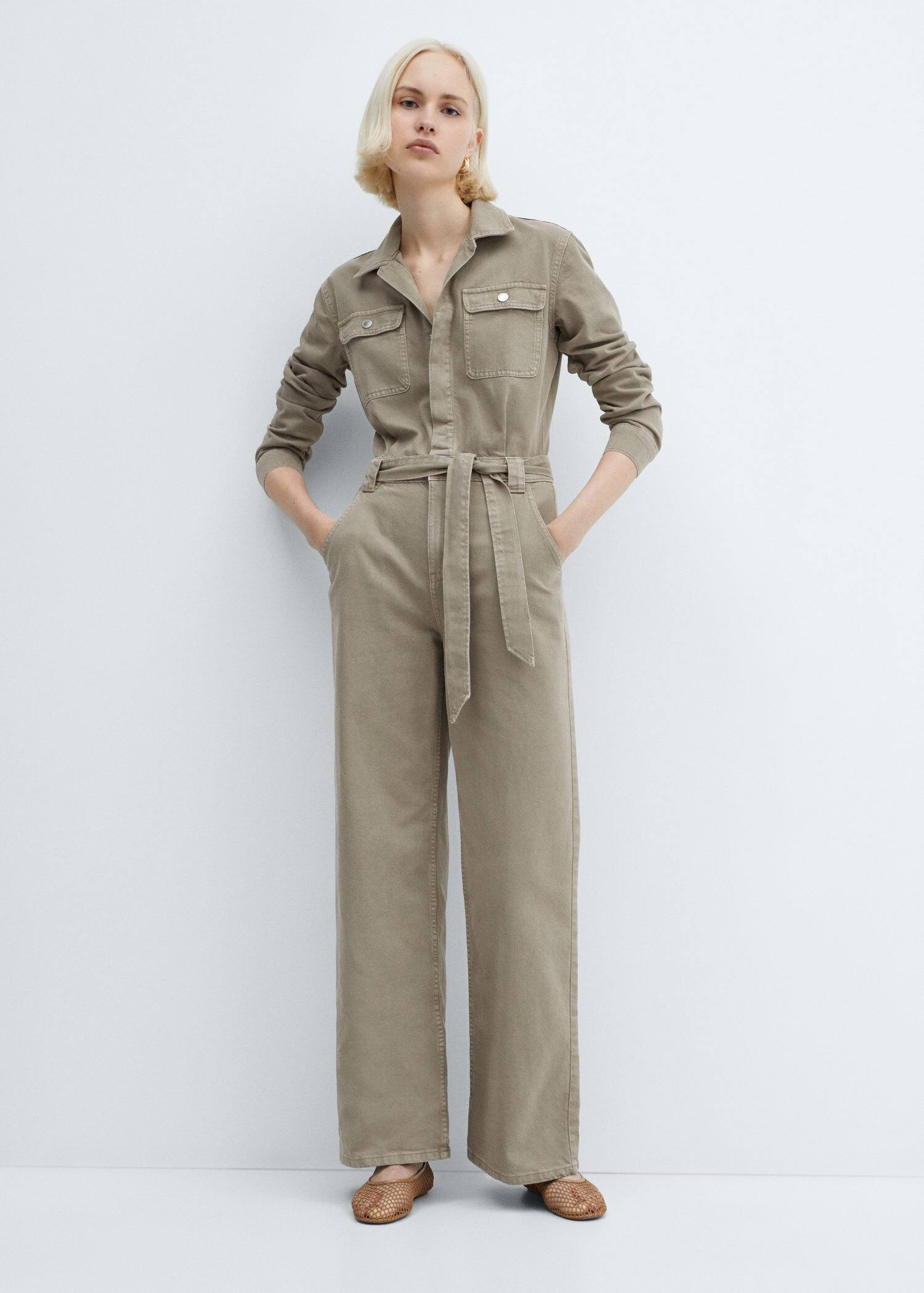 Denim Puff Sleeve Jumpsuit by Ceres Life Online | THE ICONIC | Australia